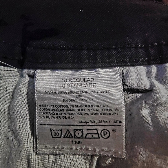 Old Navy Black Boot-Cut Chino Pants Women's Size 10 Regular Everyday Neutral EUC - Picture 4 of 5